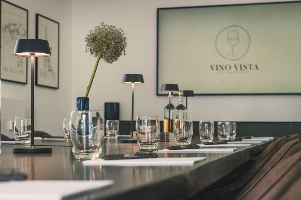 Vino Vista in Hilden der Weinhandel vermietet auch seine Tagungsräume