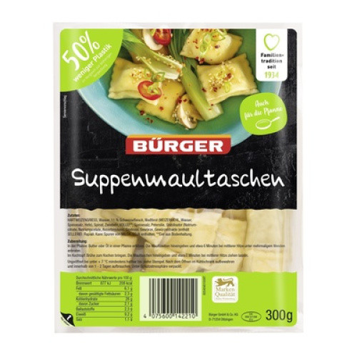 Suppenmaultaschen frisch 300g Suppenmaultaschen frisch 300g