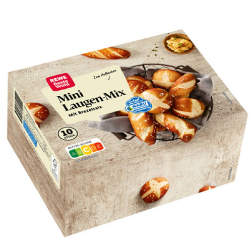 Mini-Laugenmix vorgegart TK 10x50g (inkl. 18g Brezelsalz) Mini-Laugenmix vorgegart TK 10x50g (inkl. 18g Brezelsalz)