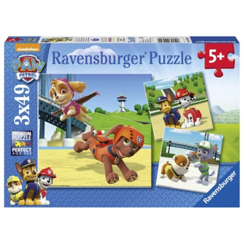 Das Ravensburger 3x49 Teile Puzzle ´PAW Team auf Pfoten´ begeistert Kinder ab 5 Jahren mit drei bunt Das Ravensburger 3x49 Teile Puzzle ´PAW Team auf Pfoten´ begeistert Kinder ab 5 Jahren mit drei bunt