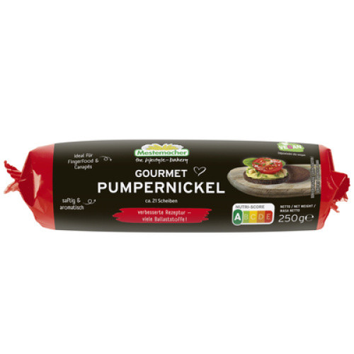 Mestemacher Gourmet Pumpernickel Rolle 250g Mestemacher Gourmet Pumpernickel Rolle 250g