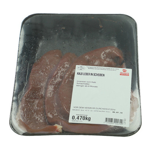 Kalbsleber in Scheiben frisch Kalbsleber in Scheiben frisch