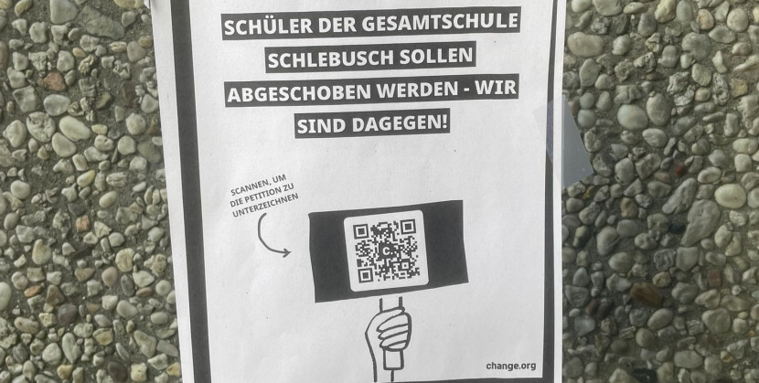 „Schüler der Gesamtschule Schlebusch sollen abgeschoben werden“