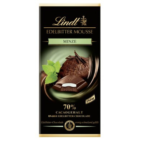 Lindt Edelbitter Mousse Schokolade Minze 150g Lindt Edelbitter Mousse Schokolade Minze 150g