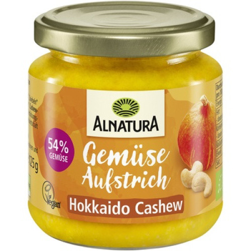 Bio Gemüse-Aufstrich Hokkaido-Cashew vegan 125g Bio Gemüse-Aufstrich Hokkaido-Cashew vegan 125g