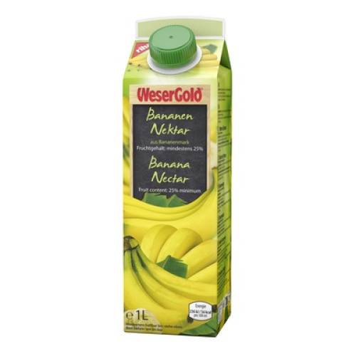 Wesergold Bananennektar 1L Wesergold Bananennektar 1L