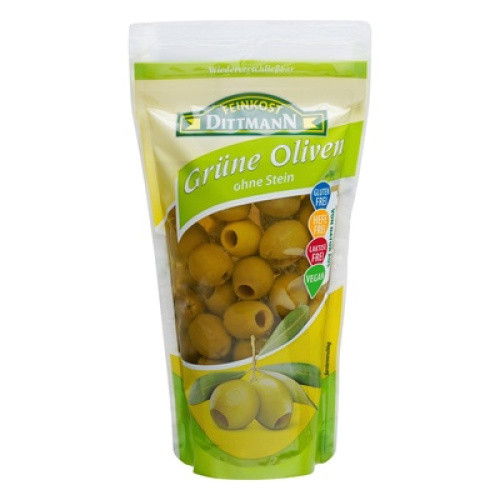 Grüne Oliven ohne Stein 250g Grüne Oliven ohne Stein 250g