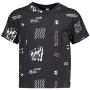 Jungen-T-Shirt Kurze Ärmel, Schwarz, 98/104 Jungen-T-Shirt Kurze Ärmel, Schwarz, 98/104