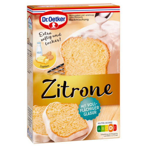 Zitronenkuchen Backmischung 525g Zitronenkuchen Backmischung 525g