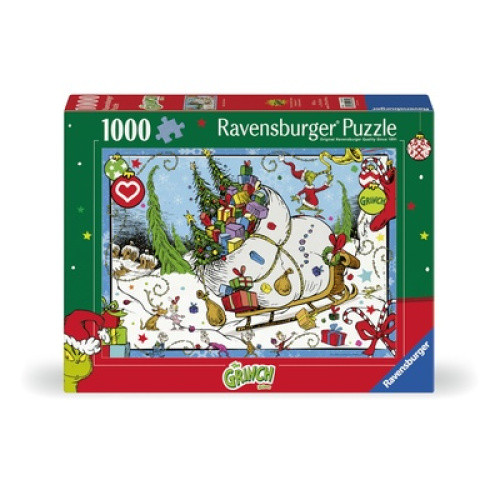 Ravensburger ´The Grinch´ (1000 Teile), lustiges Weihnachtsmotiv mit dem Grinch. Puzzleteile in Prem Ravensburger ´The Grinch´ (1000 Teile), lustiges Weihnachtsmotiv mit dem Grinch. Puzzleteile in Prem