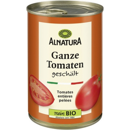 Bio Tomaten ganz geschält 400g Bio Tomaten ganz geschält 400g