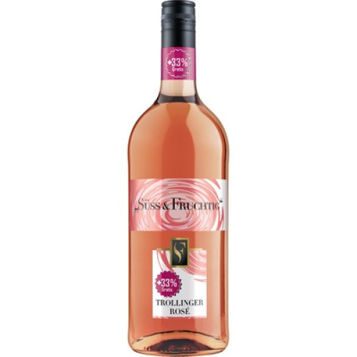 Süss und Fruchtig Trollinger Rose 1l +33% Gratis Süss und Fruchtig Trollinger Rose 1l +33% Gratis