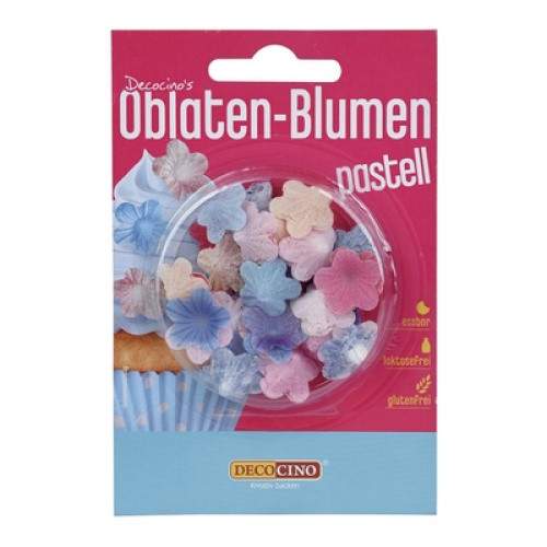 Oblaten Blumen pastell 2g Oblaten Blumen pastell 2g