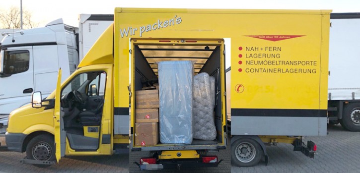 Umzugswagen mit acht statt fünf Tonnen überladen
