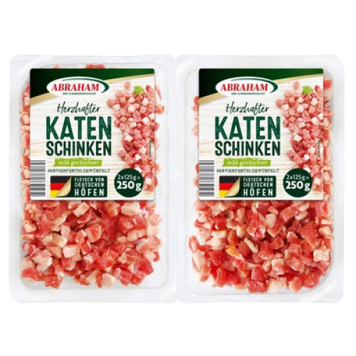 Katenschinken gewürfelt frisch 2x125g Katenschinken gewürfelt frisch 2x125g