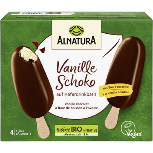 Bio Stieleis Vanille-Schoko vegan TK 4x110ml Bio Stieleis Vanille-Schoko vegan TK 4x110ml