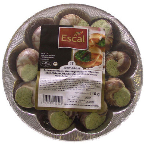 12 Achat-Schnecken TK 110g 12 Achat-Schnecken TK 110g