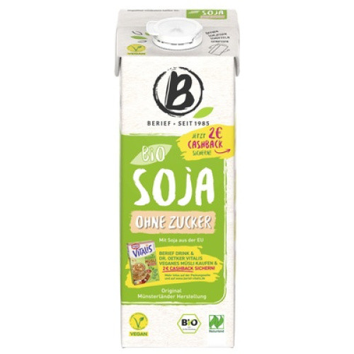 Berief Bio Soja Drink Natur ohne Zucker 1l Berief Bio Soja Drink Natur ohne Zucker 1l