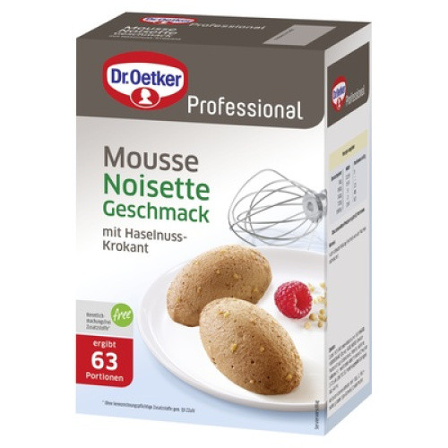 Mousse Noisette-Geschmack ohne Kochen 1kg (erg. ca.63x60g) Mousse Noisette-Geschmack ohne Kochen 1kg (erg. ca.63x60g)