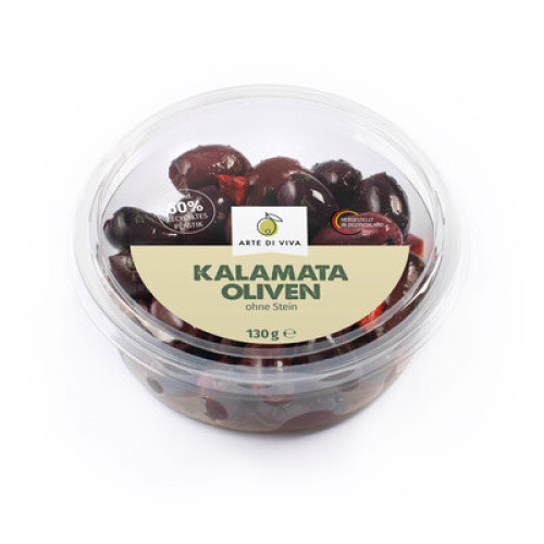 Kalamata Oliven ohne Stein frisch 130g Kalamata Oliven ohne Stein frisch 130g