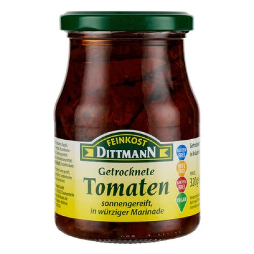 Feinkost Dittmann Getrocknete Tomaten in Kräutern 370ml Feinkost Dittmann Getrocknete Tomaten in Kräutern 370ml