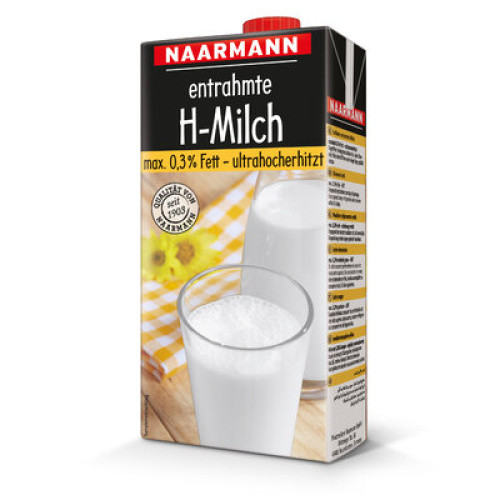Naarmann H-Milch 0,3% Fett frisch 1L Naarmann H-Milch 0,3% Fett frisch 1L