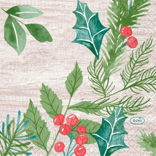 Servietten ´Winter Greenery´ 24x24cm 50St Servietten ´Winter Greenery´ 24x24cm 50St