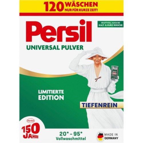 Persil Universal Pulver Limitierte Edition 150 Jahre 120WL Persil Universal Pulver Limitierte Edition 150 Jahre 120WL