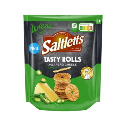 Saltletts Tasty Rolls Jalapeño Cheese 130g Saltletts Tasty Rolls Jalapeño Cheese 130g