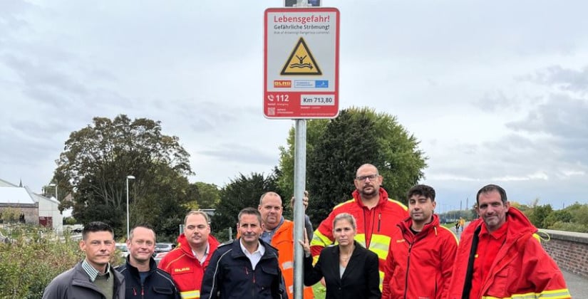Monheim stellt 19 Warnschilder am Rheinufer auf 