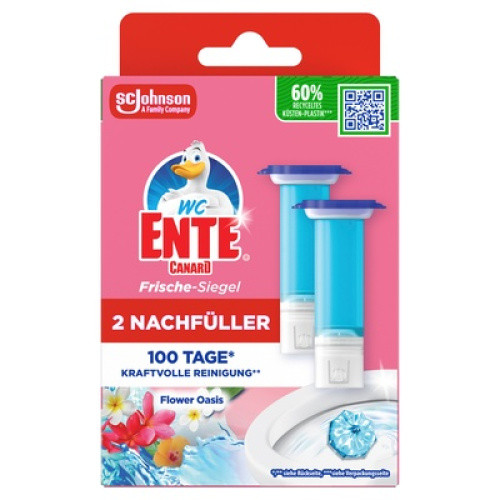 WC-Ente Frische-Siegel Nachfüller Flower Oasis 2x36ml WC-Ente Frische-Siegel Nachfüller Flower Oasis 2x36ml