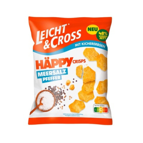 Häppy Crisps Meersalz und Pfeffer 80g Häppy Crisps Meersalz und Pfeffer 80g
