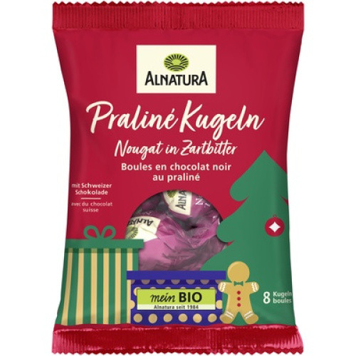 Bio Praliné Kugeln Nougat Zartbitter 96g Bio Praliné Kugeln Nougat Zartbitter 96g