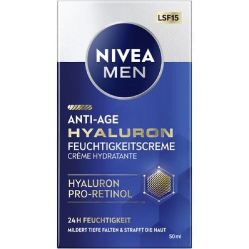 Nivea Men Anti-Age Hyaluron Feuchtigkeitscreme LSF15 50ml Nivea Men Anti-Age Hyaluron Feuchtigkeitscreme LSF15 50ml