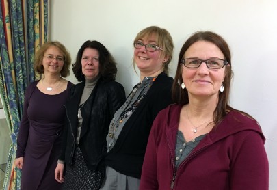 Astrid Genge, Sigrid Averesch-Tietz, Heike Seijsener-Ritter und Sabine Sohnius (v.l.) bilden den Vorstand der businessfrauen Hilden