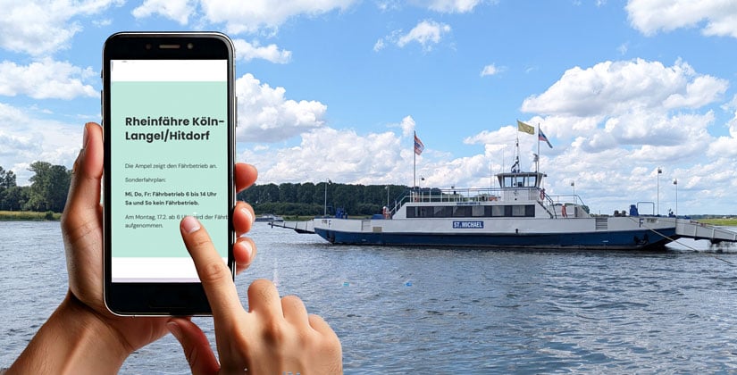 Aktuelle Infos auf einen Blick: Stadt bietet digitale Lösung für Pendler und Ausflügler