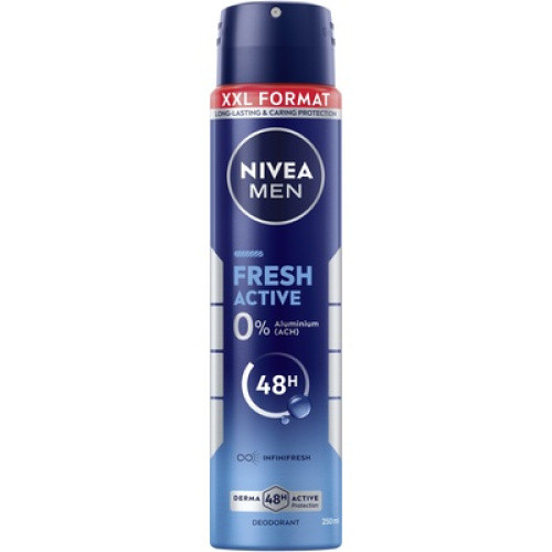 NIVEA MEN Deo Spray Fresh Active XXL Format 250ml NIVEA MEN Deo Spray Fresh Active XXL Format 250ml