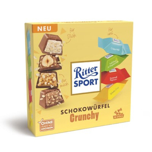 Ritter Sport Schokowürfel Crunchy Box 153g (20St) Ritter Sport Schokowürfel Crunchy Box 153g (20St)