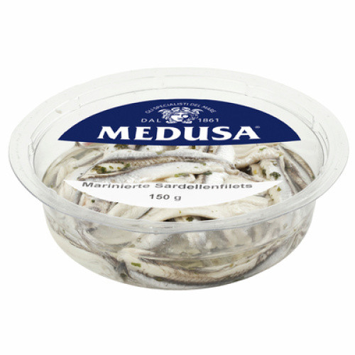 Medusa Sardellenfilets frisch 150g Medusa Sardellenfilets frisch 150g