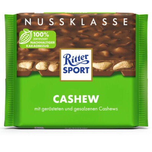 Ritter Sport Schokolade Cashew 100g Ritter Sport Schokolade Cashew 100g