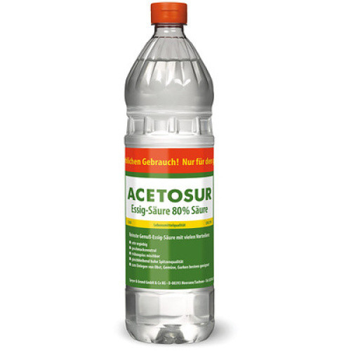 ACETOSUR Essigsäure 80% hell 1l ACETOSUR Essigsäure 80% hell 1l