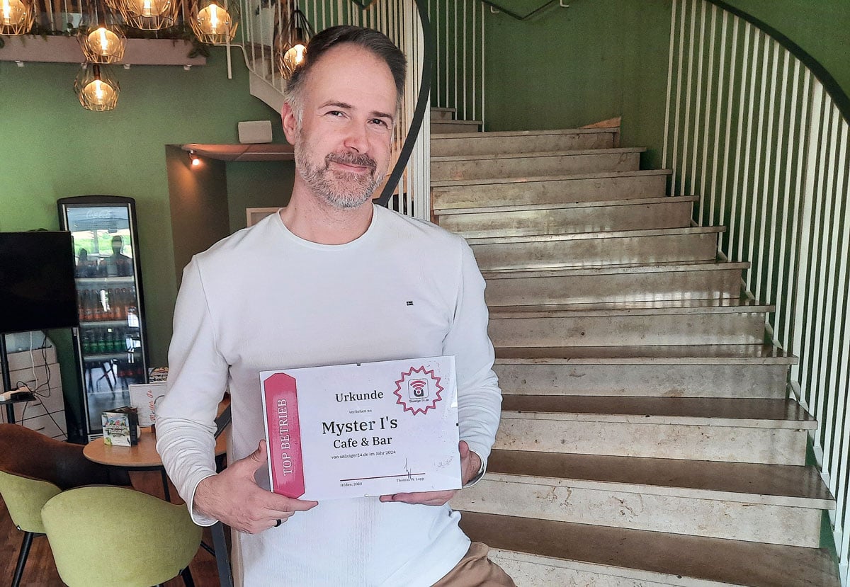 Die Myster I's Café & Bar ist anzeiger24.de Top-Betrieb 2024
