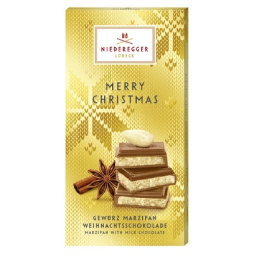 Marzipan Weihnachtsschokolade Tafelschokolade 110g Marzipan Weihnachtsschokolade Tafelschokolade 110g