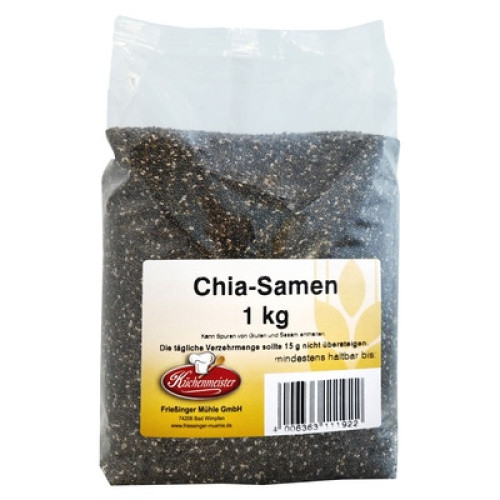 Chia-Samen schwarz 1kg Chia-Samen schwarz 1kg