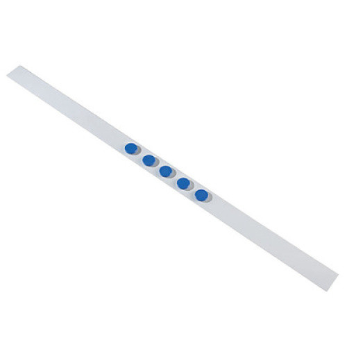 Wandleistenset 1000x50mm weiß m.5 Magneten 32mm blau 1Set Wandleistenset 1000x50mm weiß m.5 Magneten 32mm blau 1Set