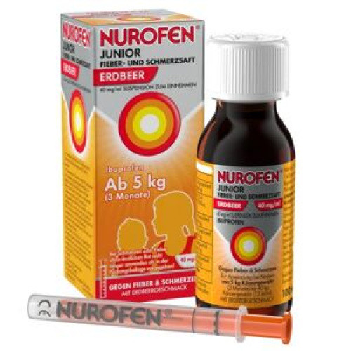 Nurofen Junior Fieber-u.Schmerzsaft Erdbe.40 mg/ml Nurofen Junior Fieber-u.Schmerzsaft Erdbe.40 mg/ml