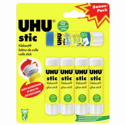 UHU stic Klebestift 4x8,2g+ 1xstic magic 1Set UHU stic Klebestift 4x8,2g+ 1xstic magic 1Set