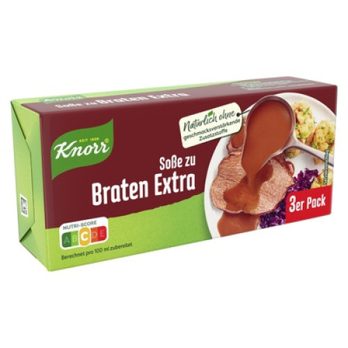 Knorr Soße zu Braten Extra 3St (erg. 750ml) Knorr Soße zu Braten Extra 3St (erg. 750ml)