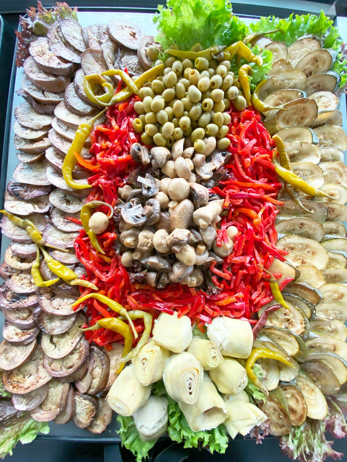 Die Speisen in der Wacht am Rhein, Restaurant in Leverkusen zum Beispiel Antipasti-Platte