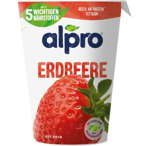 Soja Joghurtalternative Erdbeere frisch 400g Soja Joghurtalternative Erdbeere frisch 400g